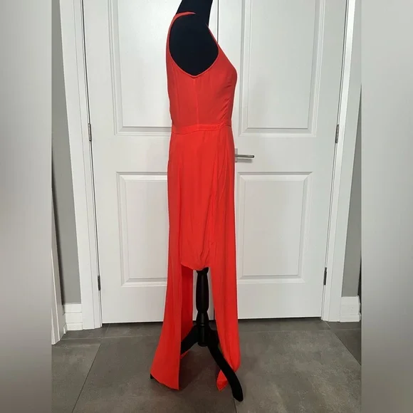 Minkpink runway dress in coral size medium 06-51 - Picture 4 of 7